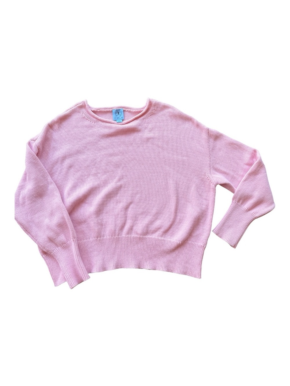 Cece Vintage Blush Pink Vintage Summer Women's Roll Neck Crewneck Sweater L